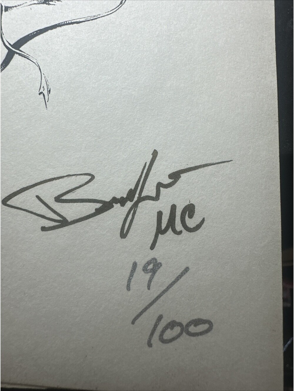 Raze R.A.Z.E. RAZE Signed Print 19/100 8.5x11” Firstlight Comixx Entertainment - Picture 2 of 4